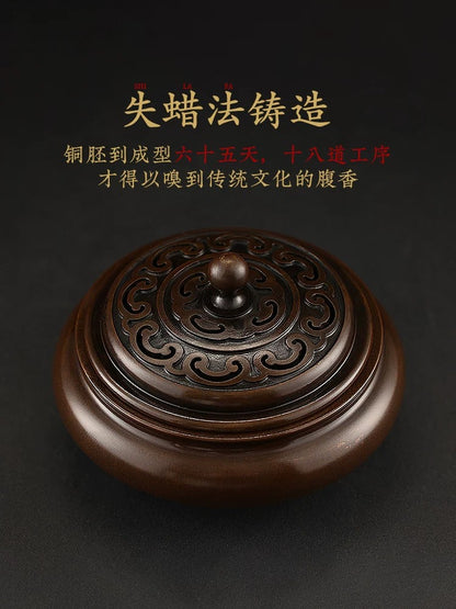 吉庆系列 · 纯铜吉祥如意苏工香炉