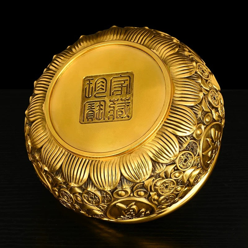 纳福系列· 纯铜聚宝盆摆件- Orient Bronze · 华夏铜艺