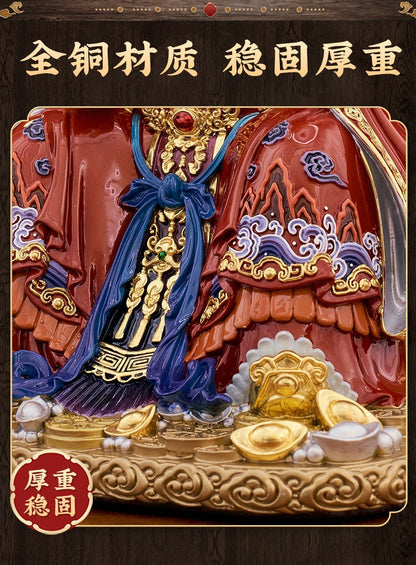 纳福系列 · 纯铜彩绘文财神像