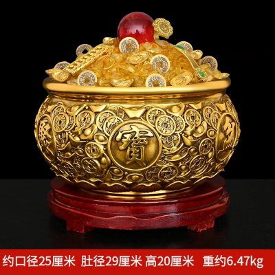 纳福系列 · 纯铜聚宝盆摆件